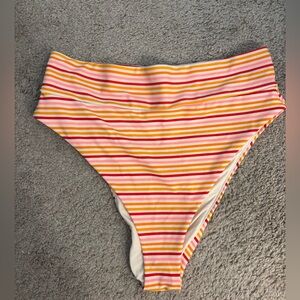 Aerie Multicolor Striped Bikini Bottom